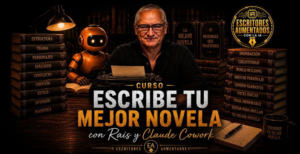 Curso Escribe tu mejor novela, con Rais y Claude Cowork